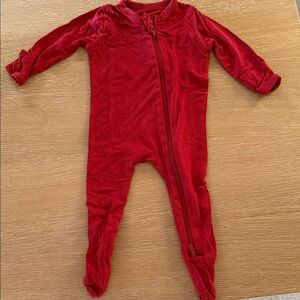 Kyte BABY Red Zip-Up Footed One-Piece